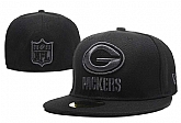 Packers Team Logo Black Fitted Hat LX,baseball caps,new era cap wholesale,wholesale hats